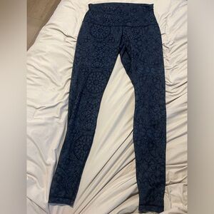 Lululemon High Waisted (option to fold over) Leggings (Size 10)